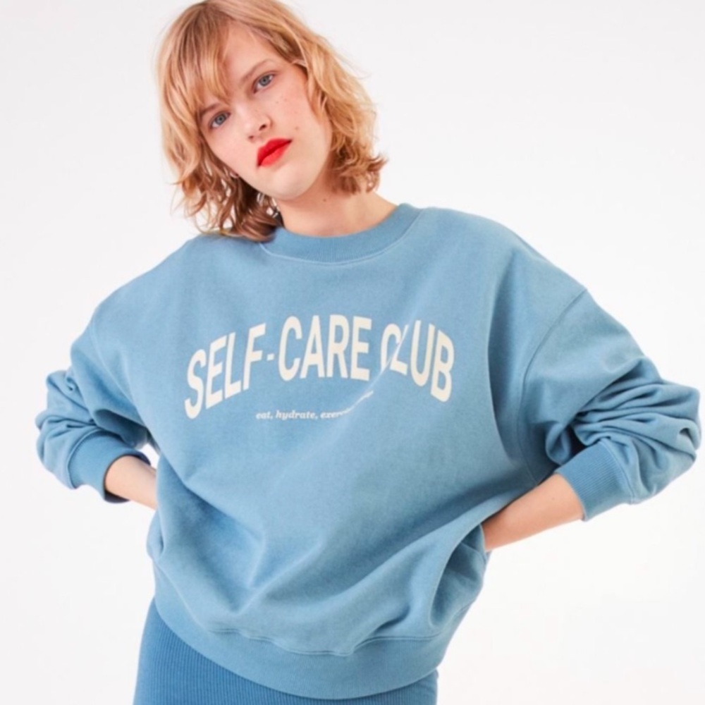 H&M Self-Care Club Crewneck Sweatshirt